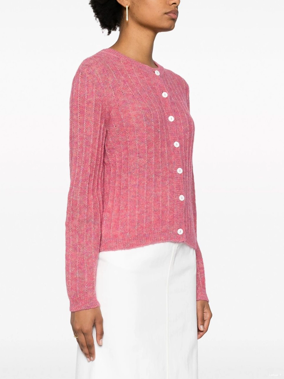 Affordable Women ribbed cardigan Milena A.P.C. metallic-threading 0503